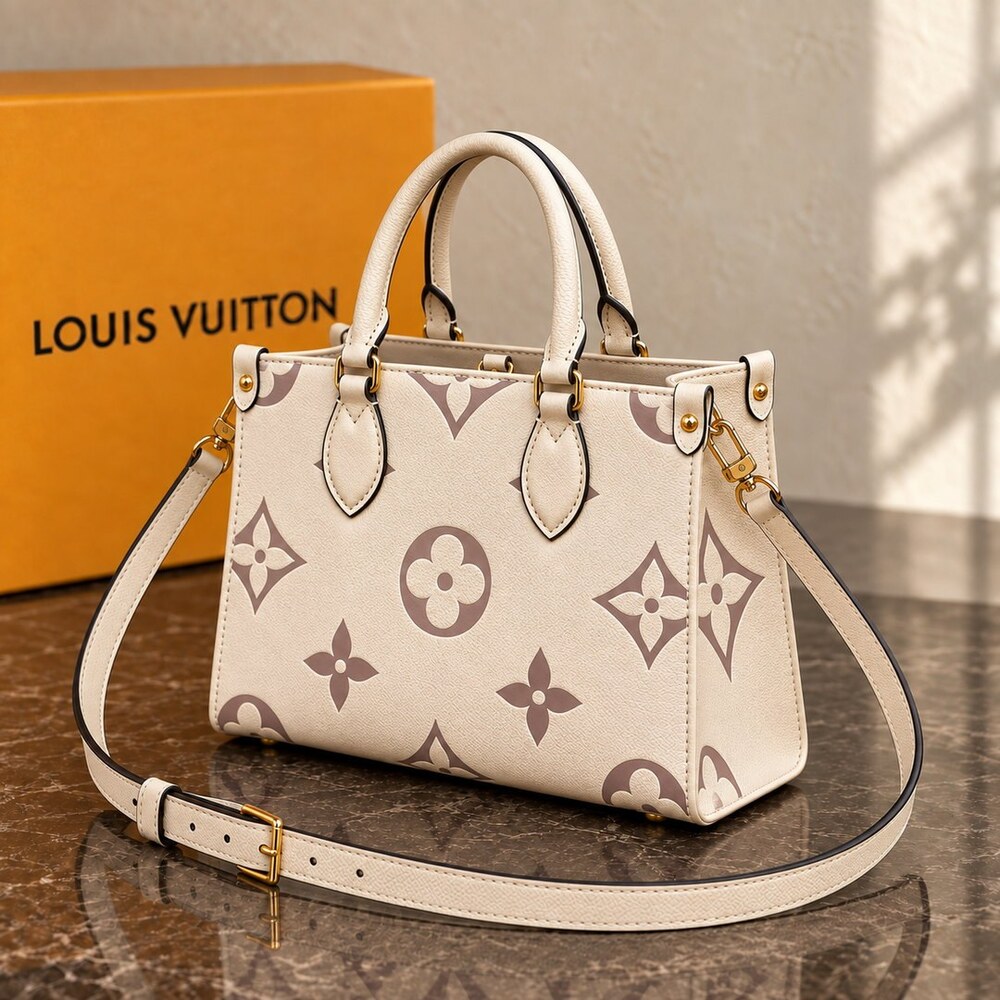 Louis Vuitton OnTheGo PM Creme Tote - Picture 3 of 6